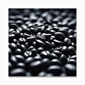 Frame Created From Black Beans On Edges And Nothing In Middle Haze Ultra Detailed Film Photograph (3) Canvas Print