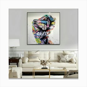 Graffiti Wall Art Canvas Print