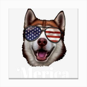 Hot Trend Merica Siberian Husky Dog Lover Men Women Kids 60 Canvas Print