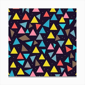 Seamless Triangle Pattern Art Print Canvas Print