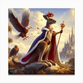 Kangaroo King 5 Canvas Print