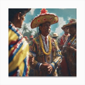 Mexican Dancers 4 Canvas Print