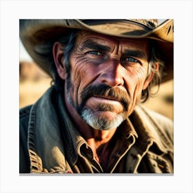 Cowboy Portrait Canvas Print