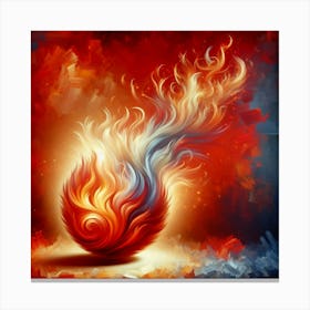 Fire Phoenix Canvas Print