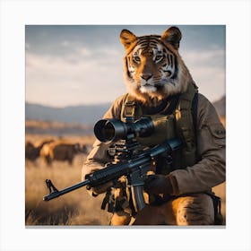 Tiger Hunter 1 Canvas Print