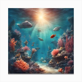 Underwater World Canvas Print