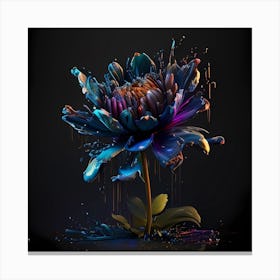 Abstract Flower Canvas Print