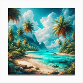 Tropical Beach 13 Toile