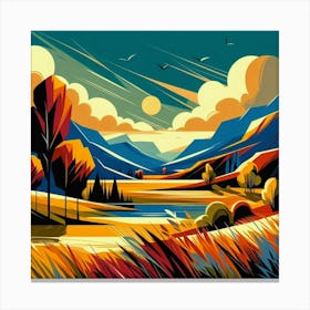 Landscape Painting 14 Canvas Print