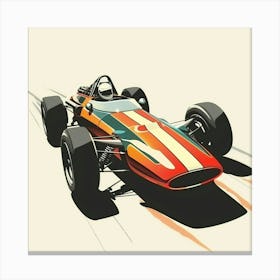 Vintage Racing Car Canvas Print