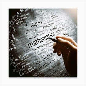 Mathematics Concept Canvas Print