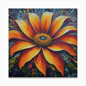 Orange Daisy 1 Canvas Print