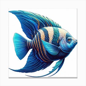 Fish of Angelfish 3 Canvas Print