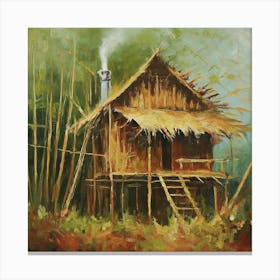 Hut In The Woods 1 Canvas Print