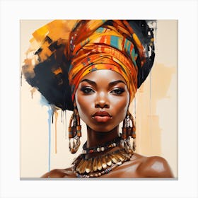 African Femela Faces Csaba Fikker 17 Canvas Print