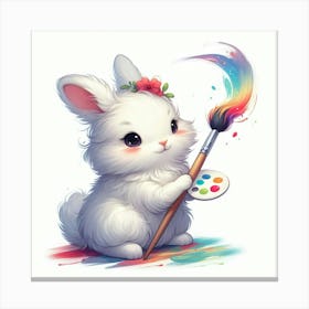 Illustration rabbit 1 Canvas Print