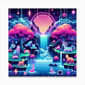 Pixel Art 1 Canvas Print