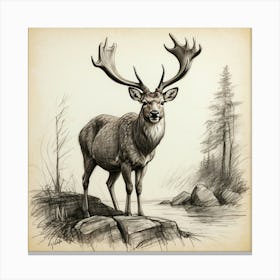 Stag! 12 Canvas Print