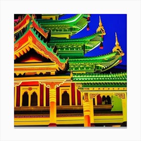 Taiwan Pagoda Canvas Print