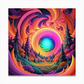 Psychedelic Forest 2 Canvas Print