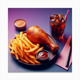 Chicken Food Restaurant24 Canvas Print