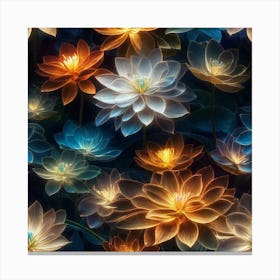 Lotus Flower Wallpaper 14 Canvas Print