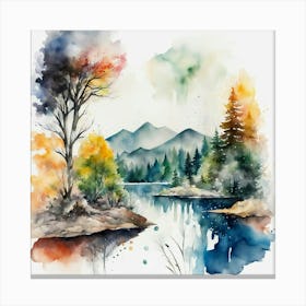 Watercolor Painting Canvas Print