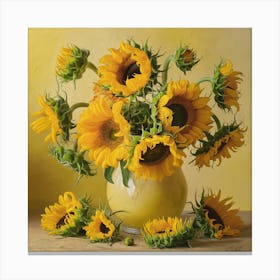 Sunflowers, Vincent Van Gogh (8) Canvas Print