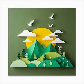 Paper Art 23 Canvas Print