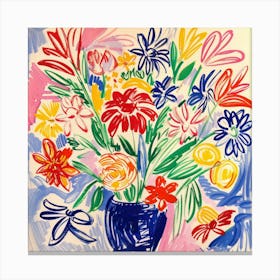 Floral Painting Matisse Style 4 Canvas Print