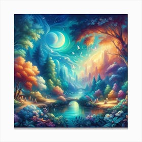 Fairytale Forest 4 Canvas Print