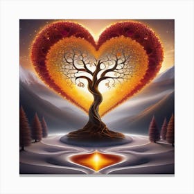Heart Tree 4 Canvas Print