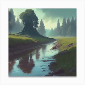 Tree In The Forest Canvas Print