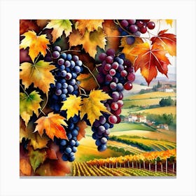 Autumn Vineyard Canvas Print