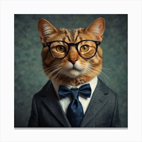 Cultured Cat Canvas Print