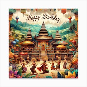 Bali in birthday Canvas Print