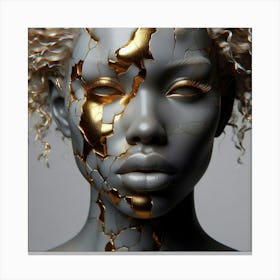 Gold And Silver Canvas Print