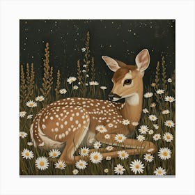 Fawn Fairycore Painting 8 Canvas Print