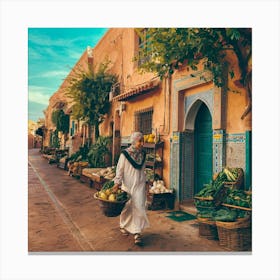 Moroccan Market Canvas Print