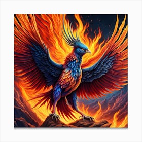 Firebird's Enchantment: A Wonderland Unveiled Canvas Print