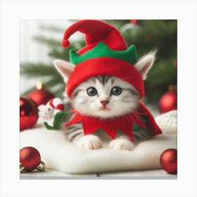 Elf Kitten Canvas Print