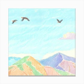 Eagles In Flight Canvas Print