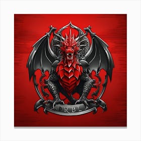 Dragon shield Canvas Print