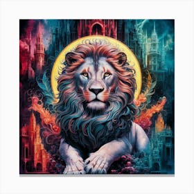 Lion Of The Night Canvas Print