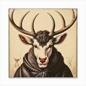 Deer Head 41 Canvas Print