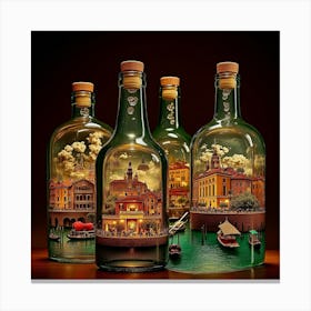 Venice In Bottles 10 Canvas Print