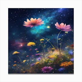 Flowers In The Sky 1 Canvas Print