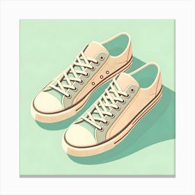 Sneakers Illustration Canvas Print