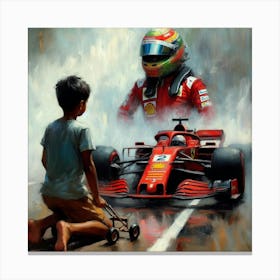 F1 Boy Canvas Print