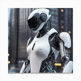 Futuristic Robot 100 Canvas Print